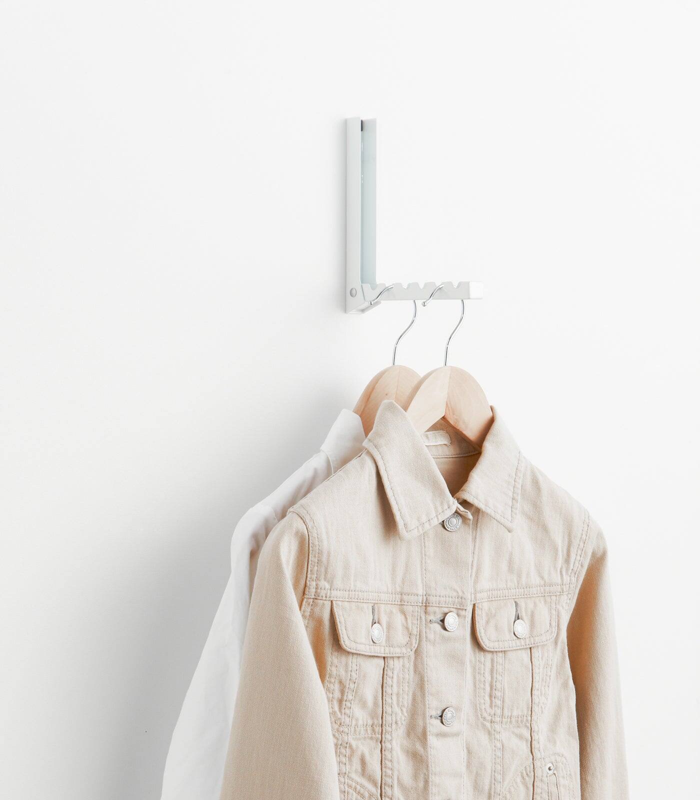 Alt View 3. Yamazaki Home - Over-the-Door Hook - Steel - White.