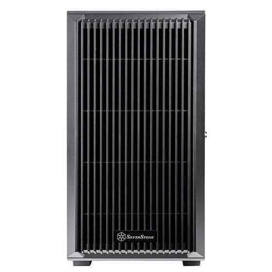 Angle. SilverStone - FARA 313 Compact SST-FA313-B-C Micro-ATX Tower Chassis with Tremendous Storage Drive Compatibility - Black.