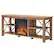 Alt View Zoom 14. Camden&Wells - Sawyer Log Fireplace TV Stand for Most TVs up to 65" - Golden Brown.