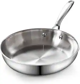 Cooks Standard - MultiPly Clad 12'' S/S Frying Pan, Everyday Wok Stir Fry Pan Skillet, Stay Cool Handle, Induction,Dishwasher Oven Safe - Silver