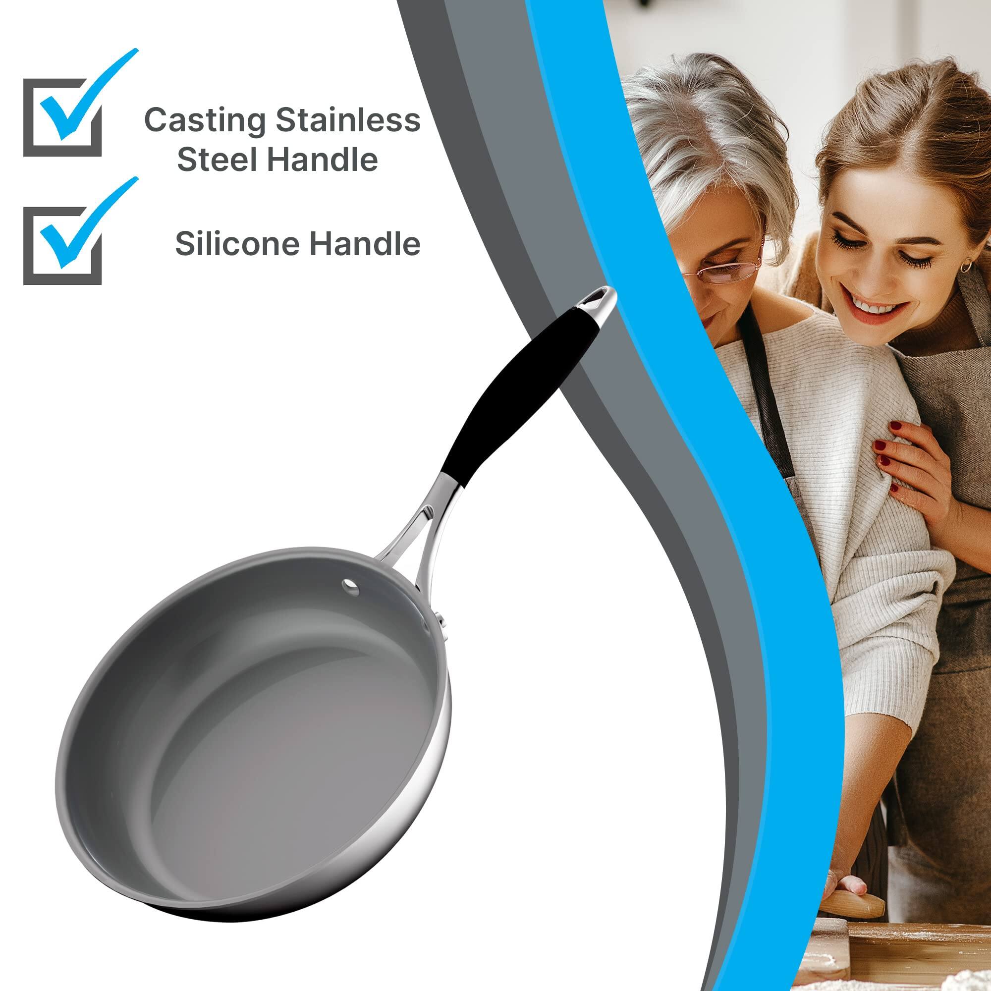 - Casting Stainless Steel Handle
- Silicone Handle