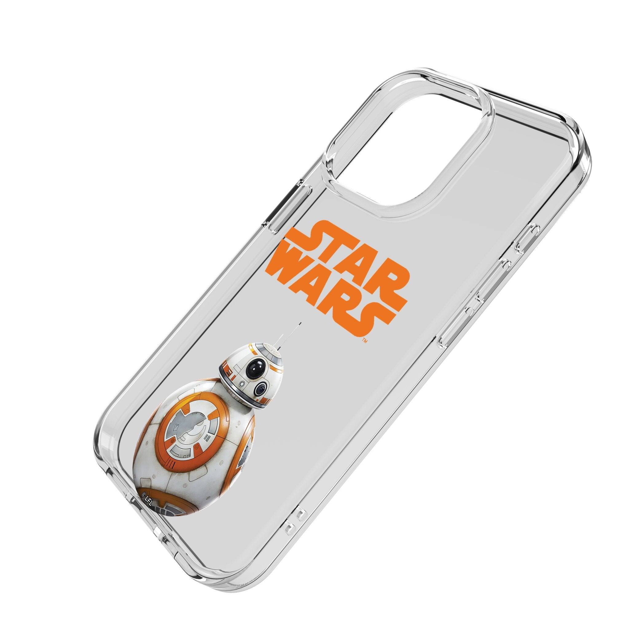 Angle. Keyscaper - Star Wars: The Force Awakens Color Block Clear Phone Case - Apple iPhone 16 Pro Max - BB-8.