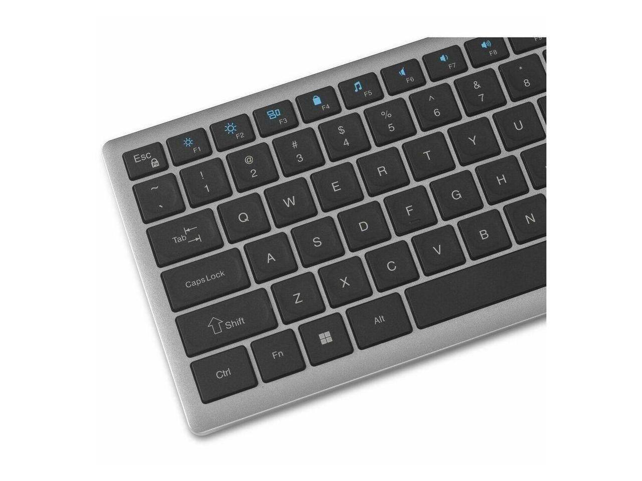 Kensington KB435 Wireless Keyboard, Quiet Keys, Bluetooth/2.4GHz