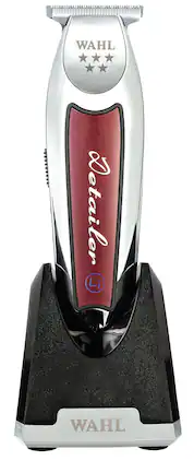 Wahl - Cordless Detailer Li 8171 5-Star Series Professional Mens Hair Trimmer - Chrome & Burgundy