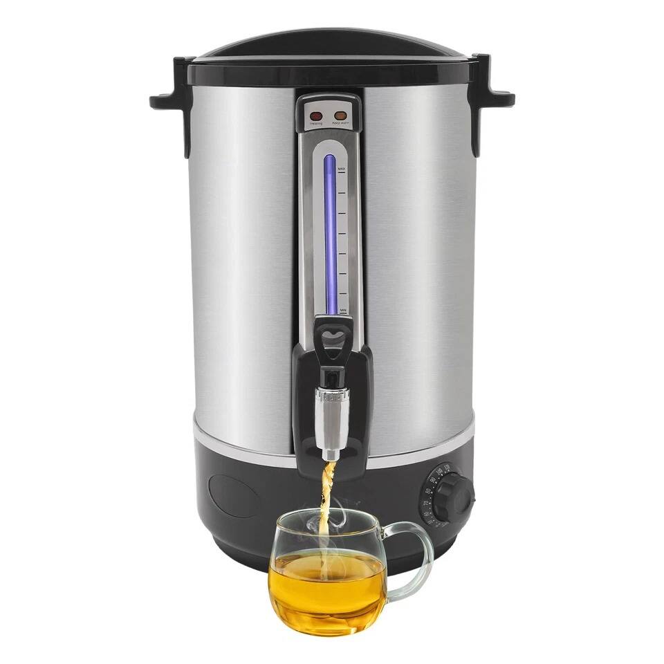 Back. Home Collection - Electric Hot Water Bucket Dispenser 16 L Stainless Steel - Stainless Steel.