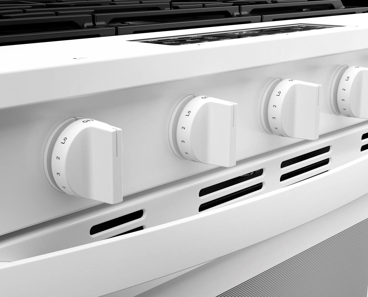 Alt View 7. Whirlpool - 5.0 Slide-In Gas Range with Air Cooking Technology - White.