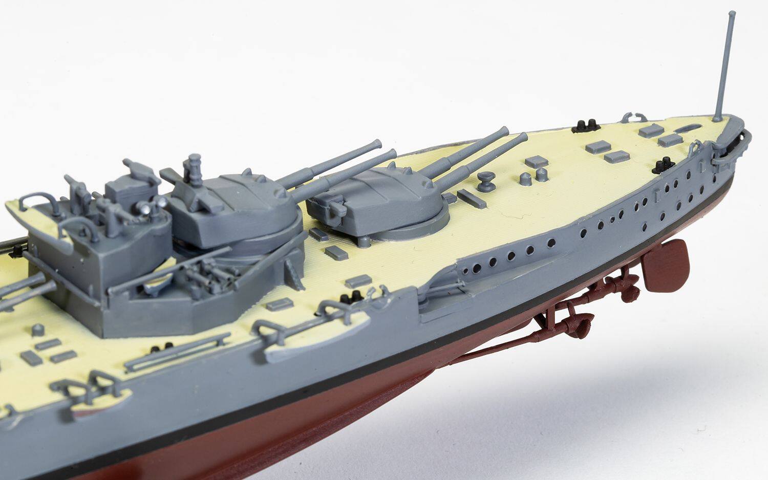 Alt View 1. Airfix - Level 3 Model Kit HMS Iron Duke Frigate "Vintage Classics" Series 1/600 Plastic Model Kit by Airfix - Multi.