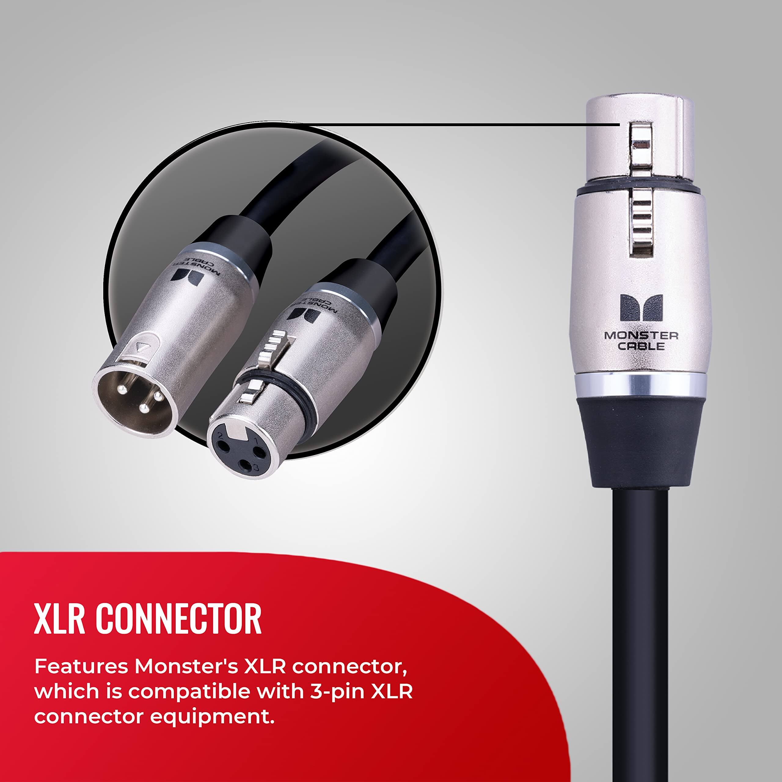 XLR CONNECTOR

Features Monster's XLR connector, which is compatible with 3-pin XLR connector equipment.