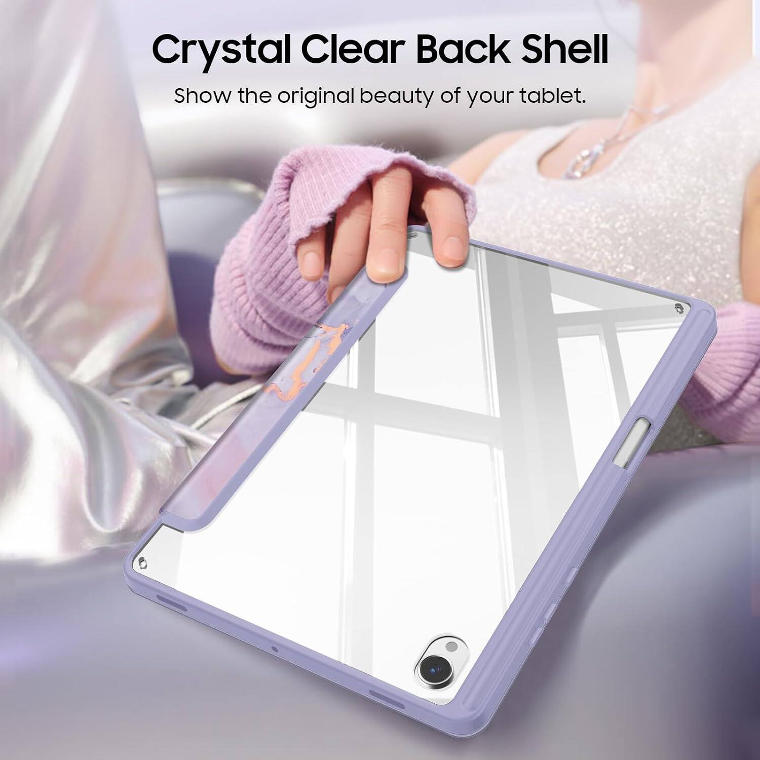 Crystal Clear Back Shell  
Show the original beauty of your tablet.