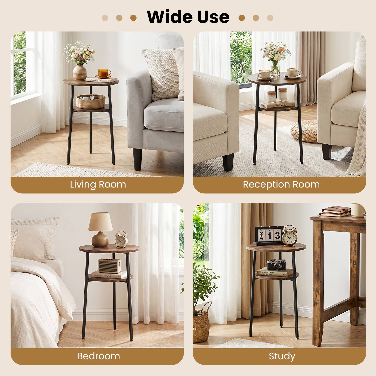Wide Use

- Living Room
- Reception Room
- Bedroom
- Study