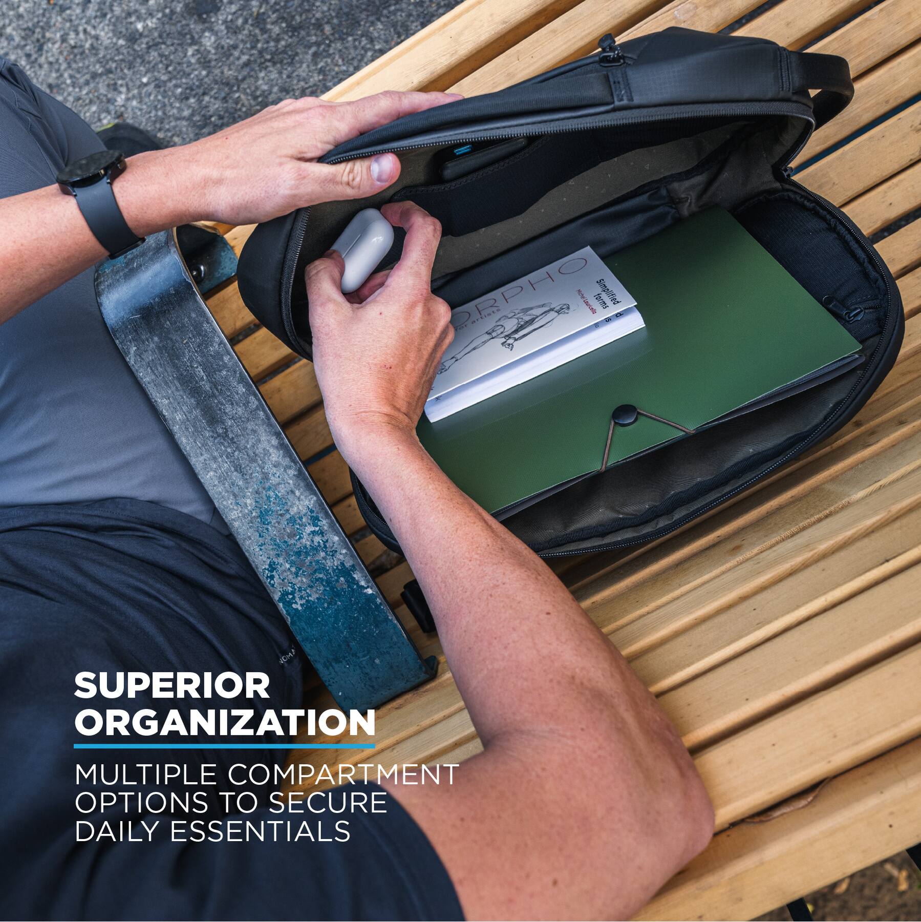SUPERIOR ORGANIZATION  
MULTIPLE COMPARTMENT OPTIONS TO SECURE DAILY ESSENTIALS