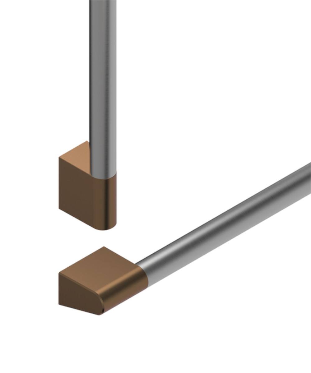 Alt View 11. Fisher & Paykel - Pro Round Flush Handle for Integrated Column Refrigerator or Freezer, All widths - Dark Copper.