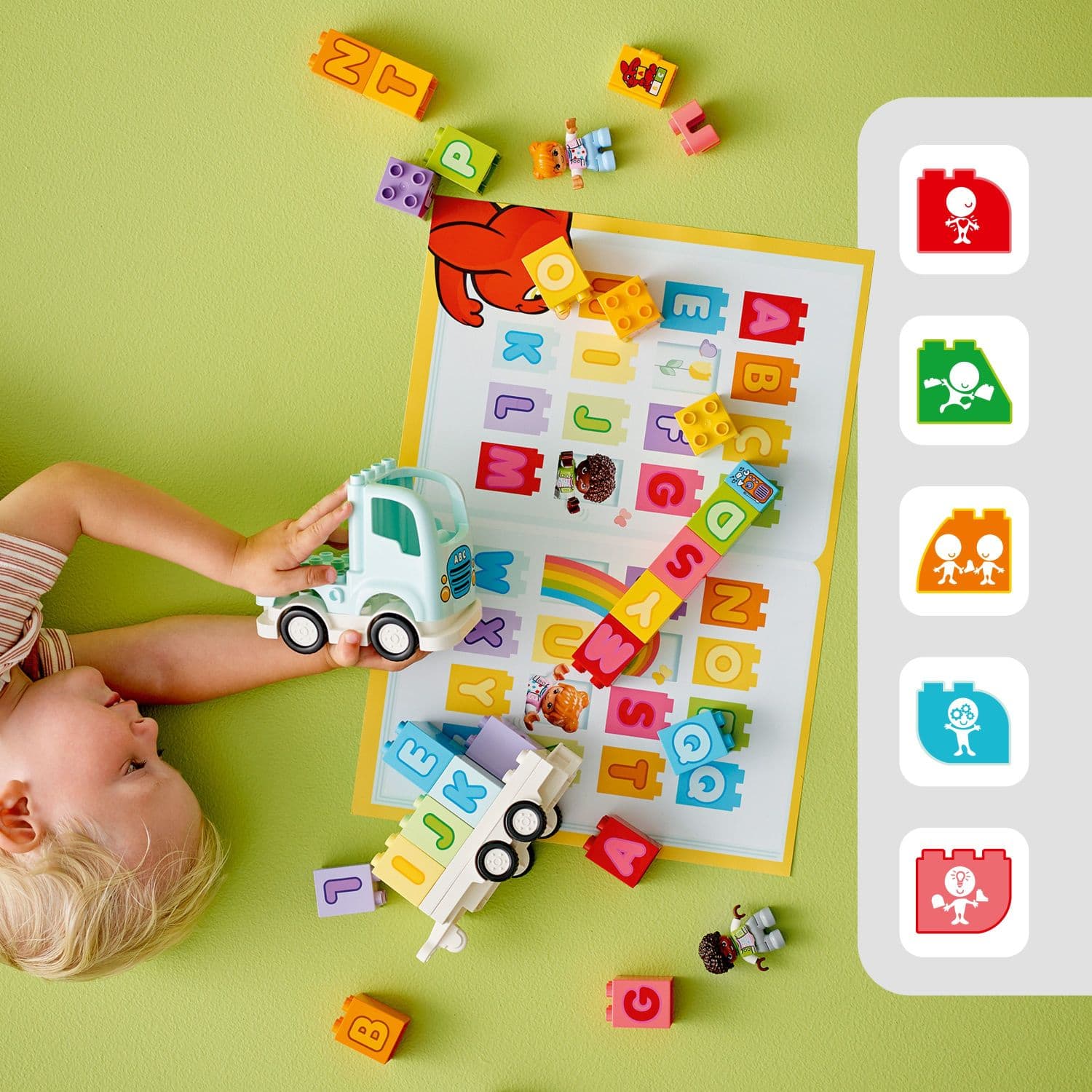 Angle. LEGO - DUPLO Town Alphabet Truck Toy, Toddler Education Toy 10421.