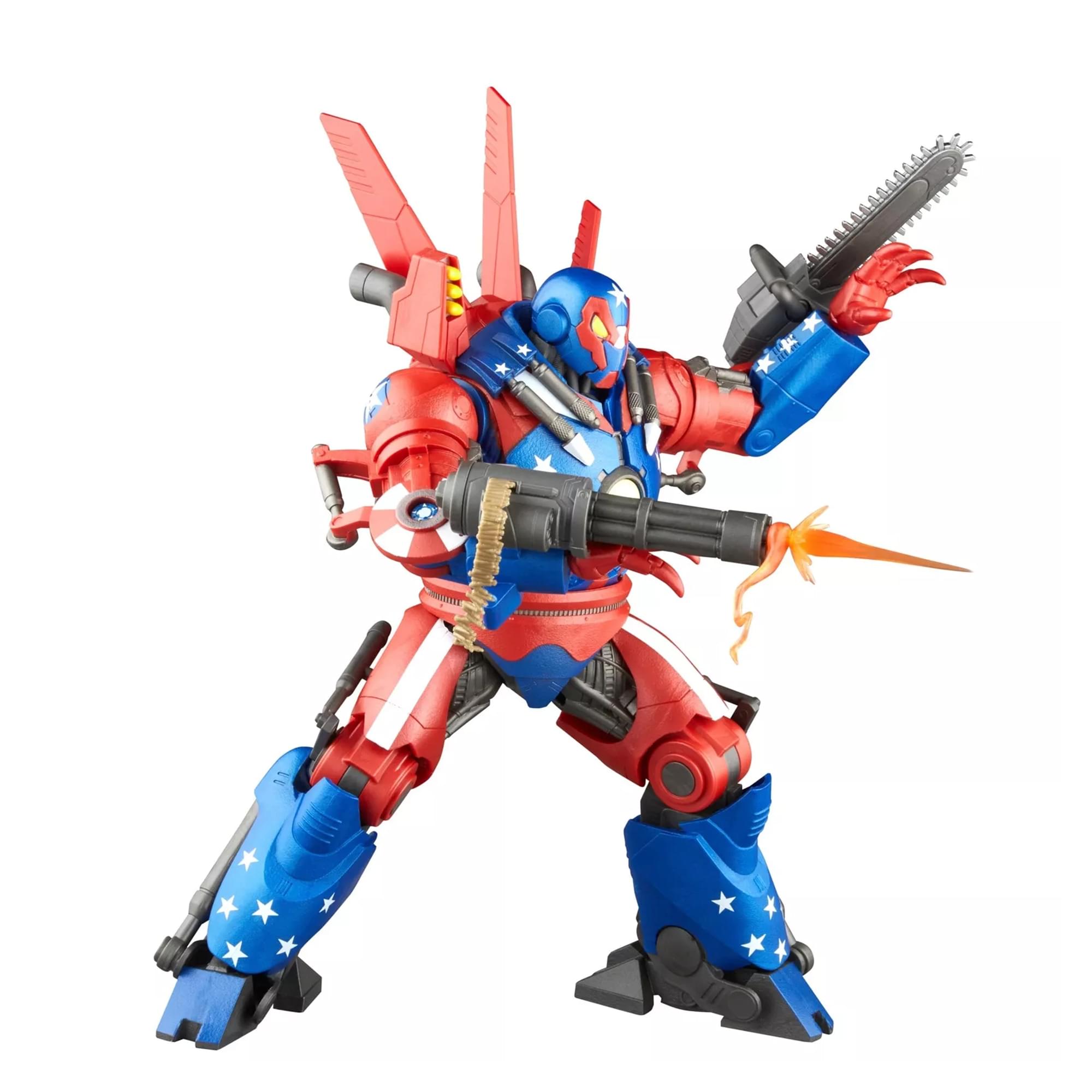 Alt View 3. Hasbro - Hasbro Marvel Legends Series Detroit Steel Iron Man 9" Action Figure - Red.