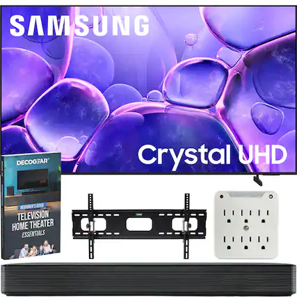 SAMSUNG
Crystal UHD
DECOCGEAR
BEGINNER'S GUIDE
TELEVISION HOME THEATER ESSENTIALS