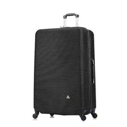 Front. InUSA - Royal lightweight hardside Spinner Luggage 32" - BLACK.
