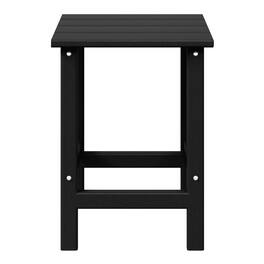 WestinTrends - Malibu 14" square outdoor Side table for Adirondack chair - Black
