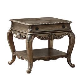 Manhattan Lane - Wooden End Table With One Drawer And Bottom Shelf - Brown
