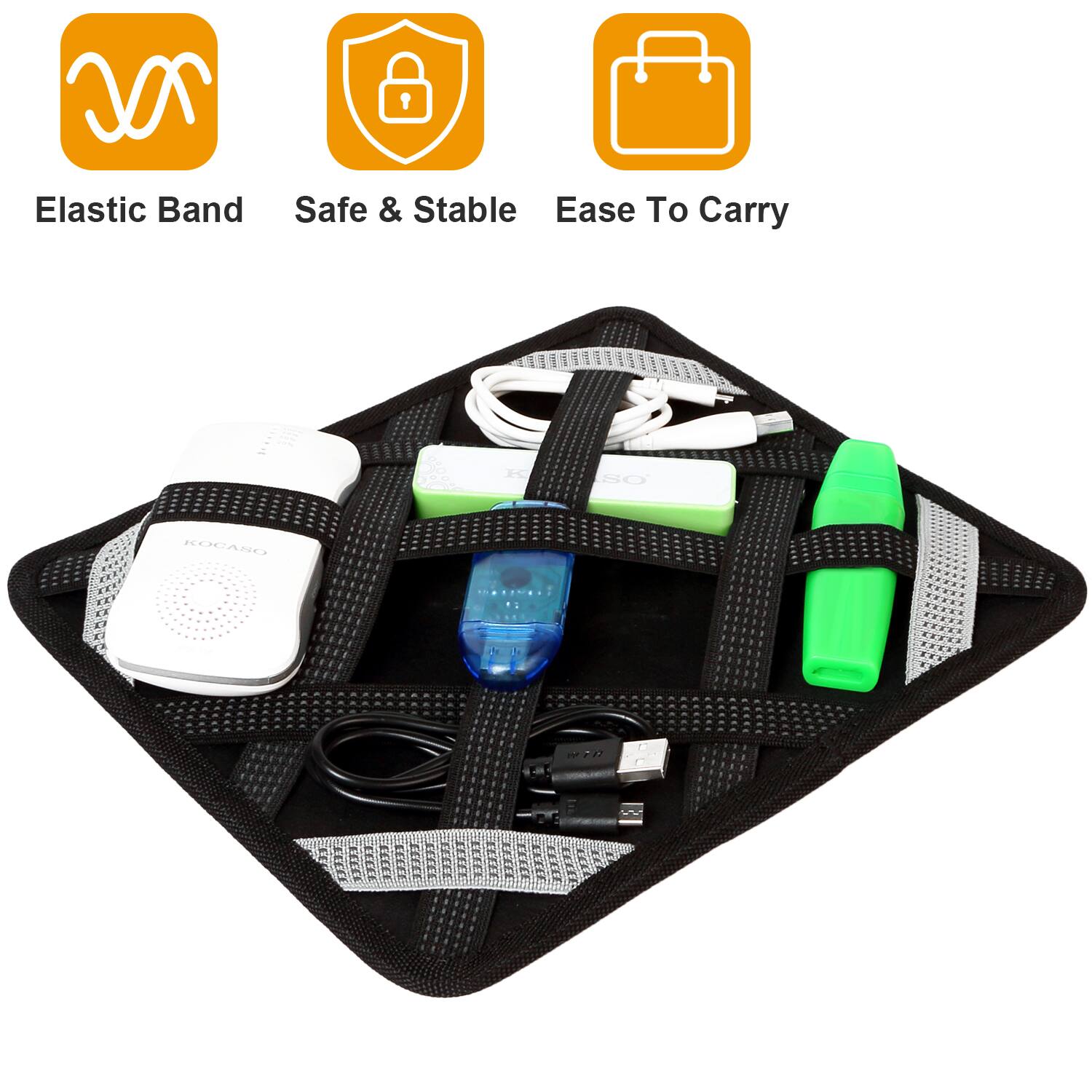 Elastic Band  
Safe & Stable  
Ease To Carry