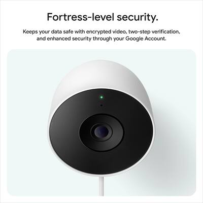 Google Nest Cam Outdoor (wired, 2nd gen) 2K Video and Gemini 2 Google Nest Cam Outdoor (wired, 2nd gen) 2K Video and Gemini 2