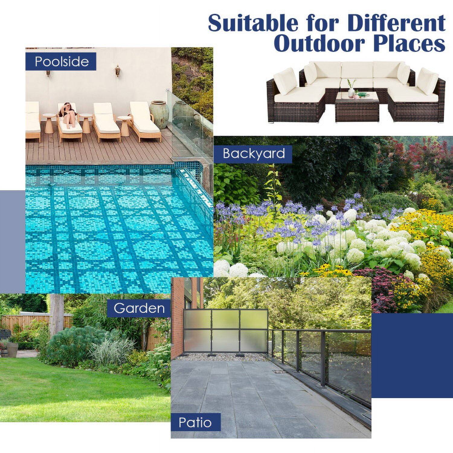 Poolside  
Suitable for Different Outdoor Places  
Backyard  
Garden  
Patio