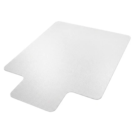 Front. Floortex - Vinyl Lipped Chair Mat for Carpets up to 1/4" - 36" x 48" - Clear.
