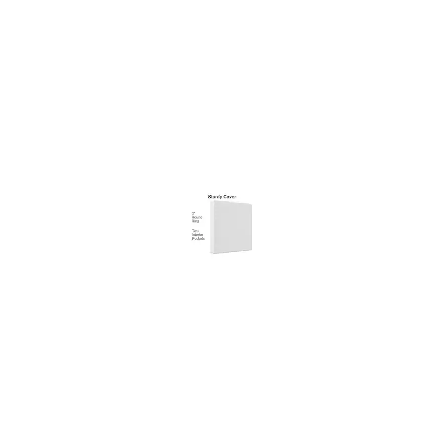 Bst Rnd Staples Simply View 2 Inch Round Ring Binder, Economy 3 Ring Binder for ...
