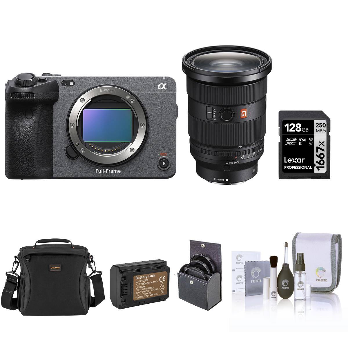 E-mount  
a  
Full-Frame  
6  
70 22 RUS LOCK E-mount  
250 128 GB MB/s SO V60 U XC II @ Lexar PROFESSIONAL 1667x  
RALLY  
Battery Pack GXNPFZ100 500 CE 72V 1280mAh CAUTION: DEATEMBLE DONT .DONT STORE A WC DONT OVER TEMPORATU  
PRO  
PRO OPTIC