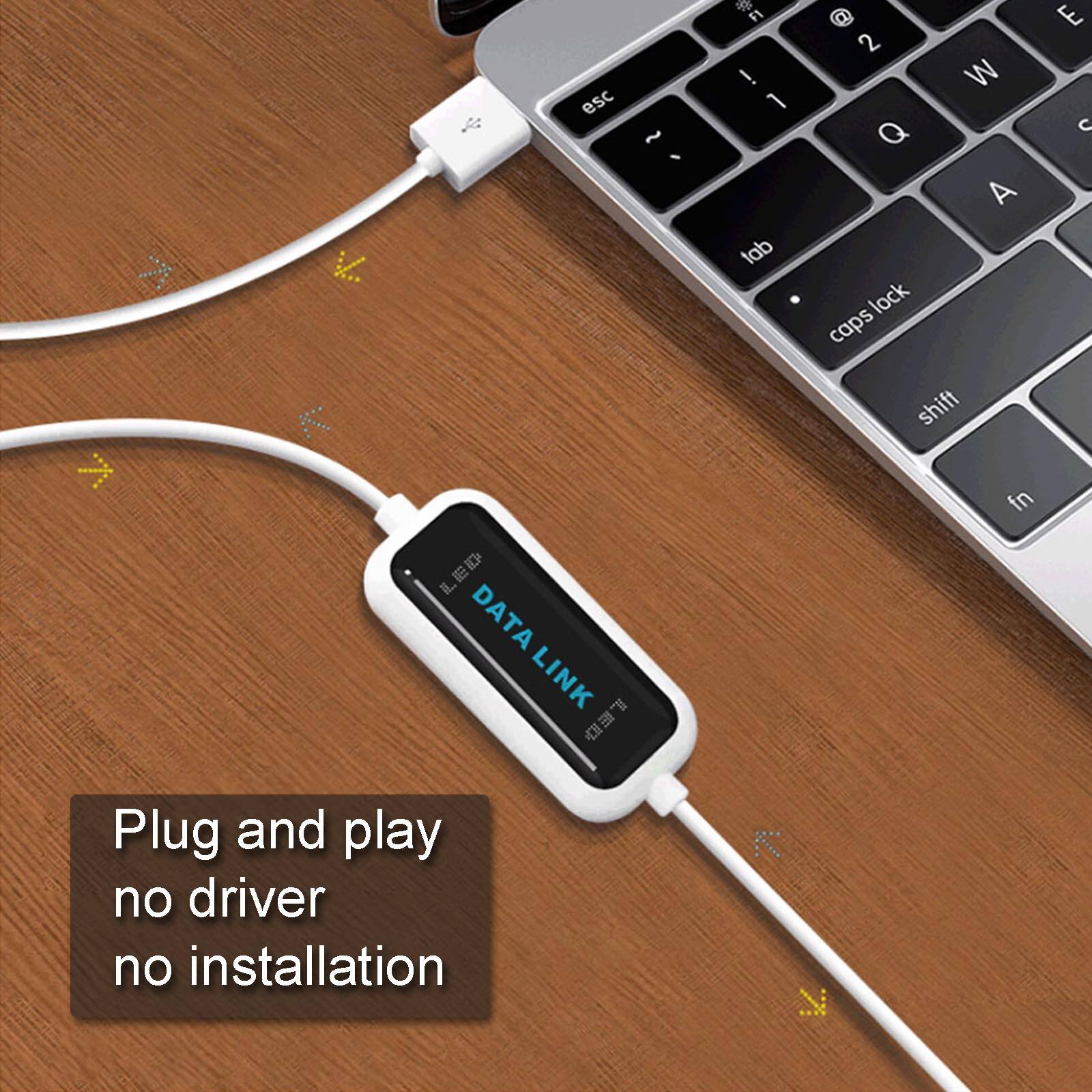 1. esc ~ - F1 ! 1 tab a 2 W Q A lock caps shift E C fn I. DATA LINK B.. m  
Plug and play no driver no installation.