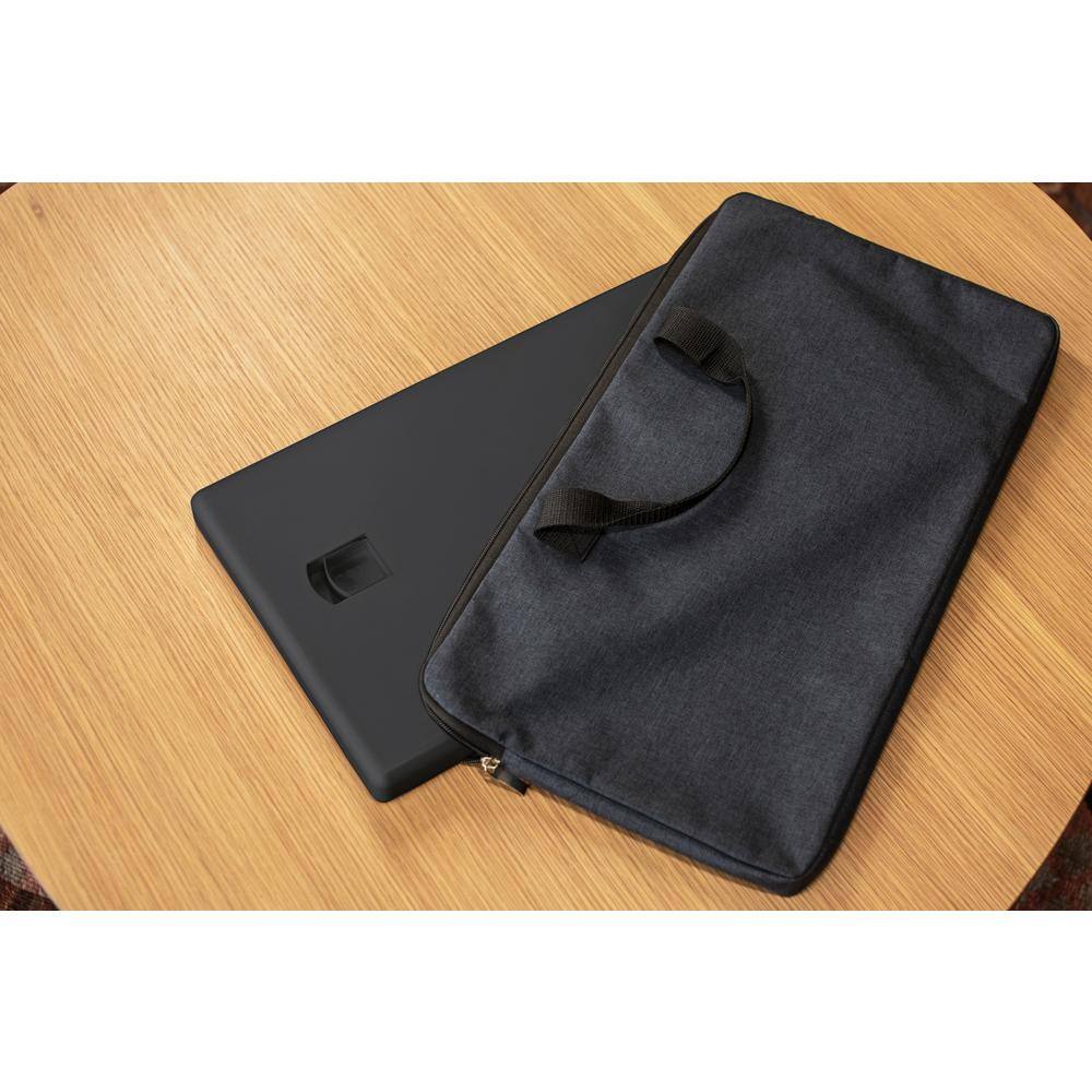 Alt View 1. Rocelco - 19" Portable Standing Desk Riser - Black.