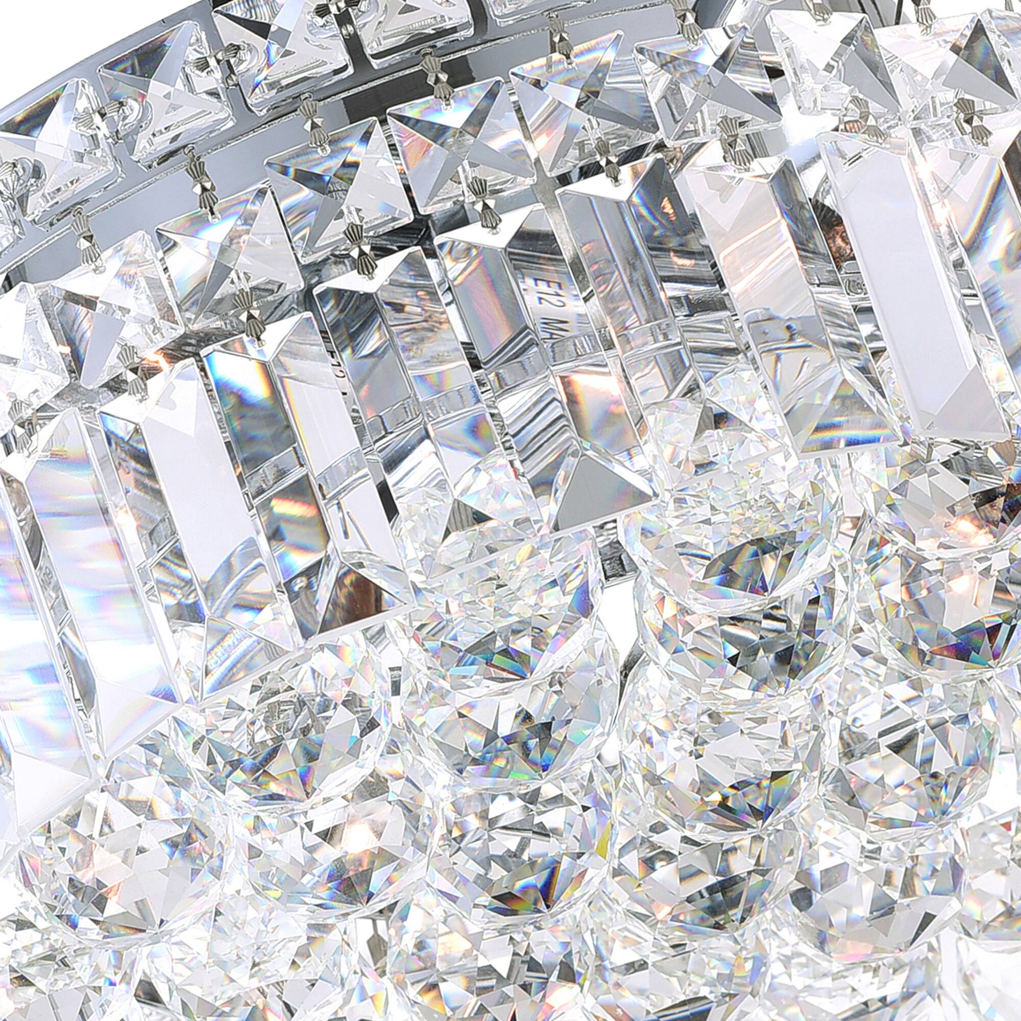 Alt View 2. CWI Lighting - Colosseum 4 Light Flush Mount With Chrome Finish - Chrome.