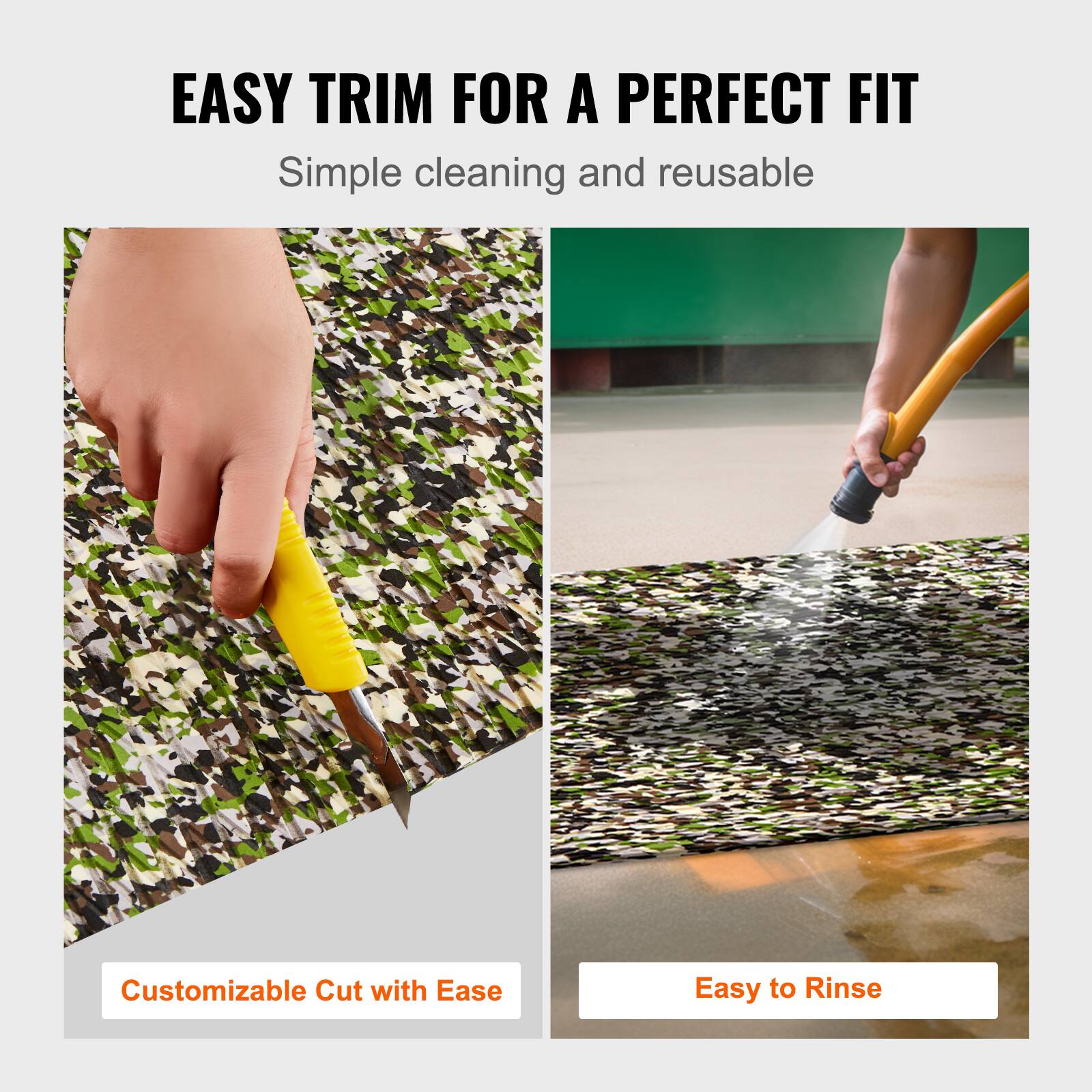 EASY TRIM FOR A PERFECT FIT  
Simple cleaning and reusable  

Customizable Cut with Ease  
Easy to Rinse