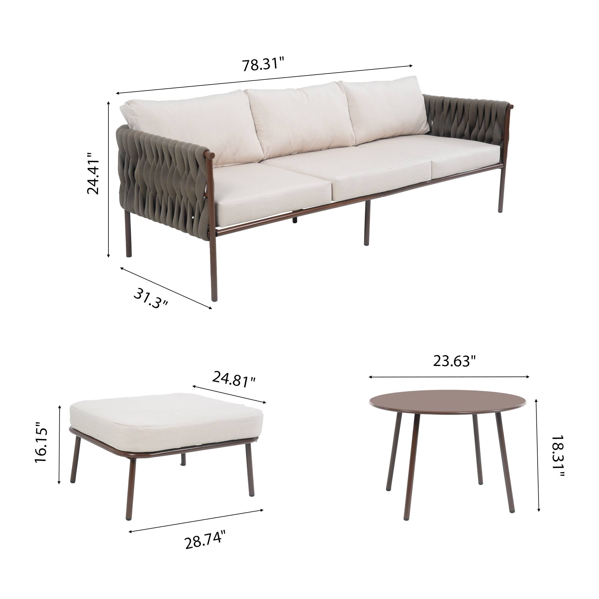 78.31" 24.41" 31.3" 24.81" 16.15" 28.74" 23.63" 18.31"