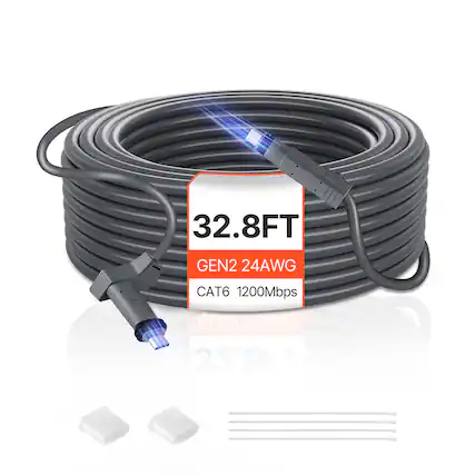 32.8FT GEN2 24AWG CAT6 1200Mbps