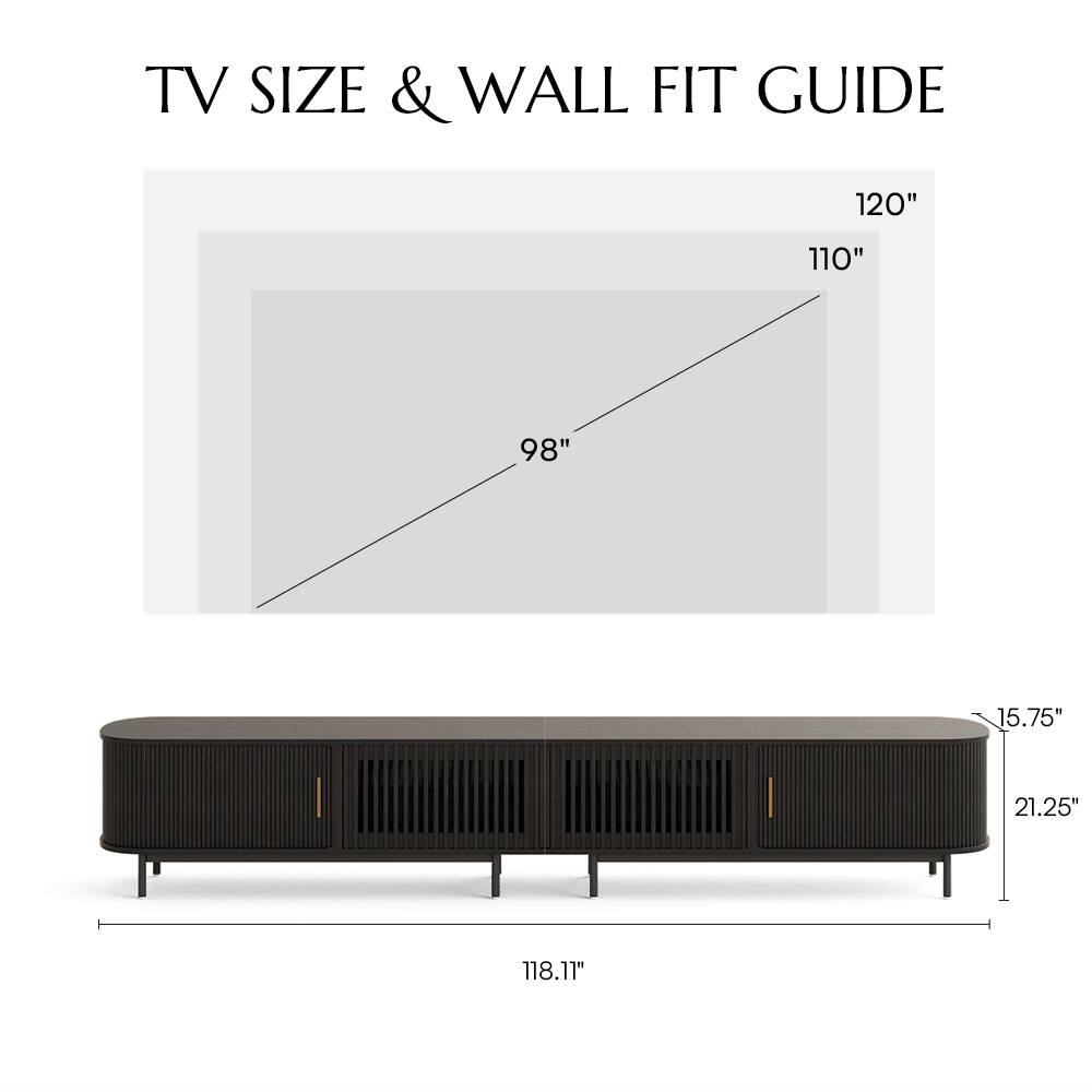 TV SIZE & WALL FIT GUIDE

120"  
110"  
98"  

15.75" | 21.25"  
118.11"