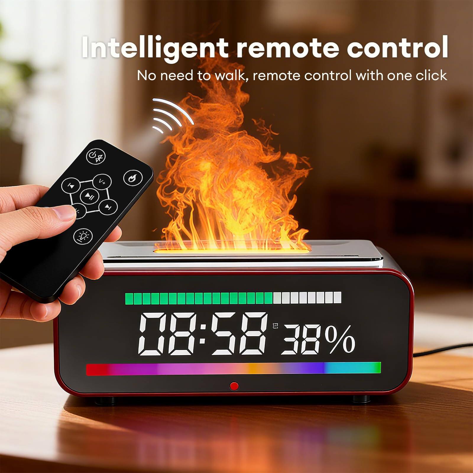 Intelligent remote control  
No need to walk, remote control with one click  

08:58  
38%