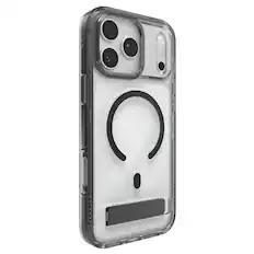 Front. ZAGG - Santa Cruz Snap with Kickstand for Apple iPhone 17 Pro Max - Jet Black.