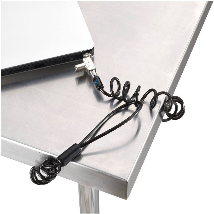 Alt View 1. Kensington - Kensington Slim N17 2.0 Portable Keyed Laptop Lock for Wedge-Shaped Slots - Portable - Keyed Lock - Carbon Steel.