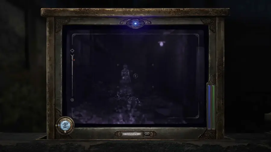 A ghost seen through the Camera Obscura during gameplay