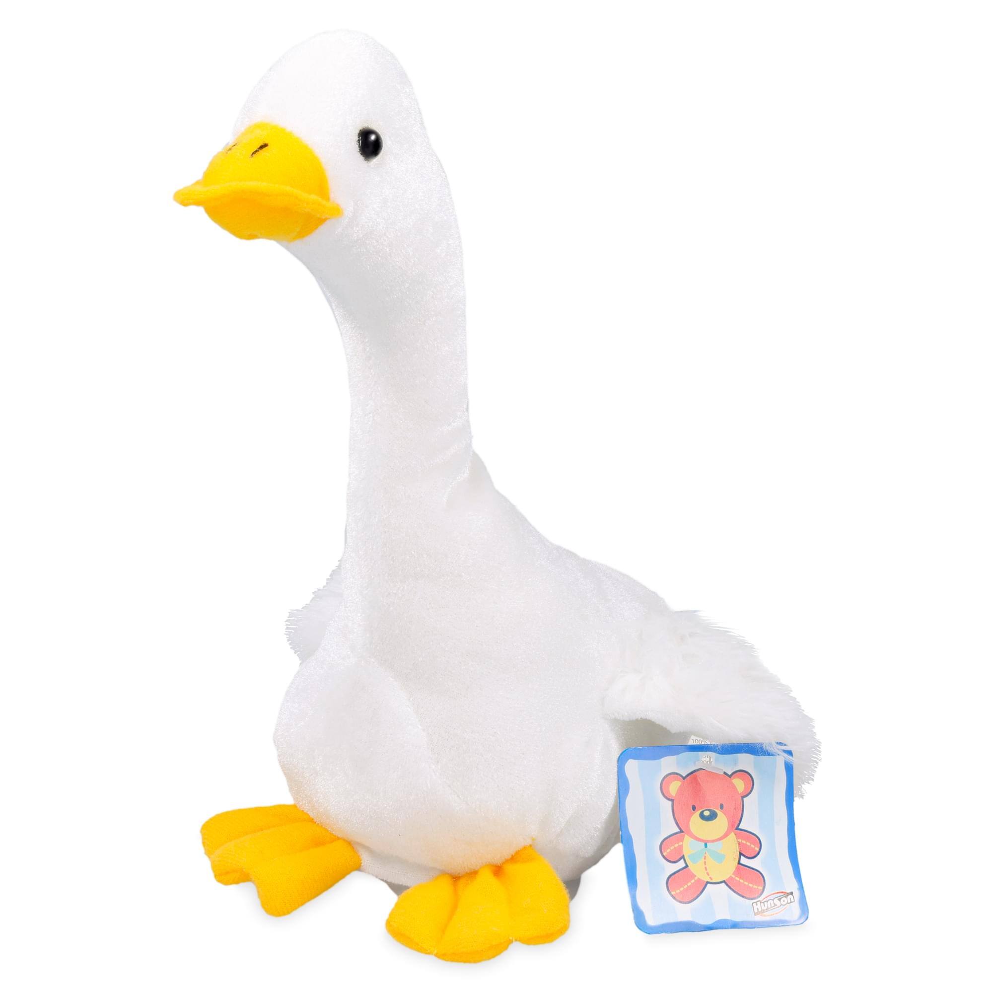 Alt View 1. Hunson - Farm Animals 6 Inch Plush | Goose - White.