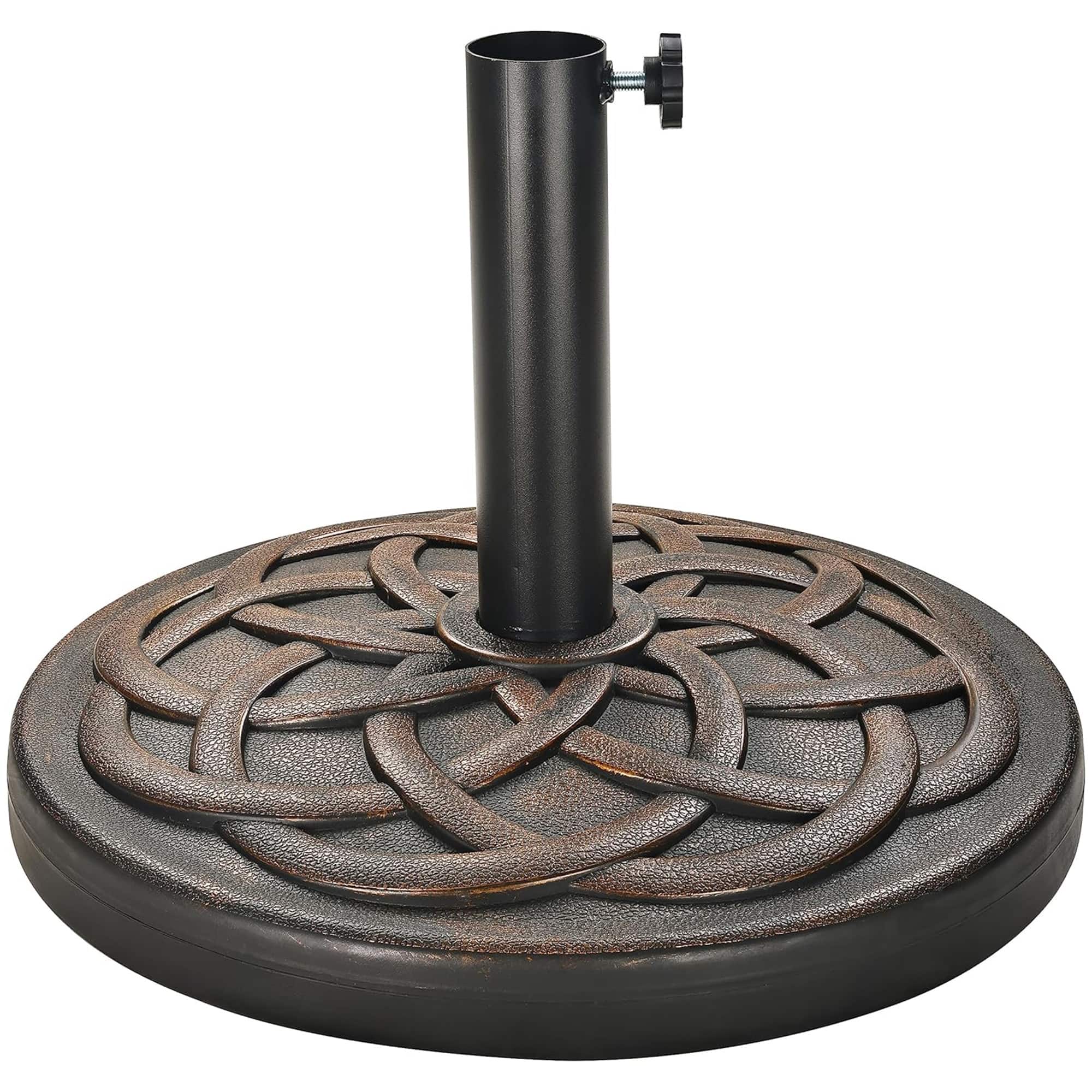 Elevon - 35 Pound Round Outdoor Umbrella Base for Garden and Patio - Bronze price history on PriceWatchPro