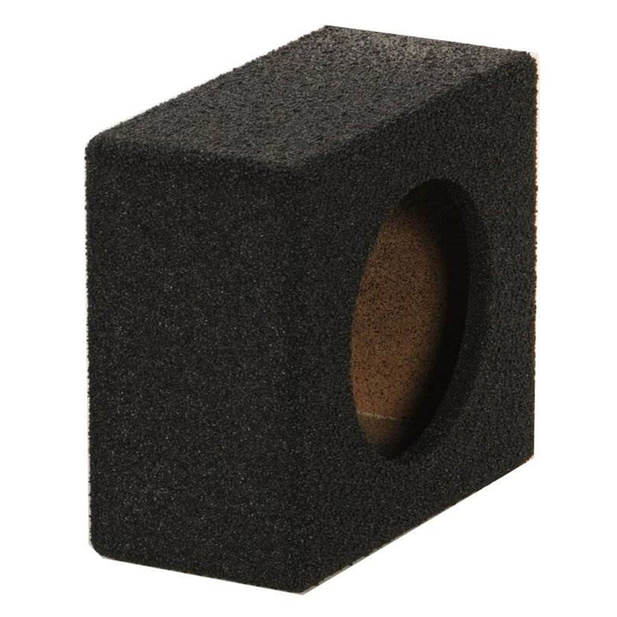 Alt View 5. QPower - QPower QBomb QBTW6.5 Single 6.5" Bedliner Spray Car Speaker Enclosures, 2 Pack - Black.