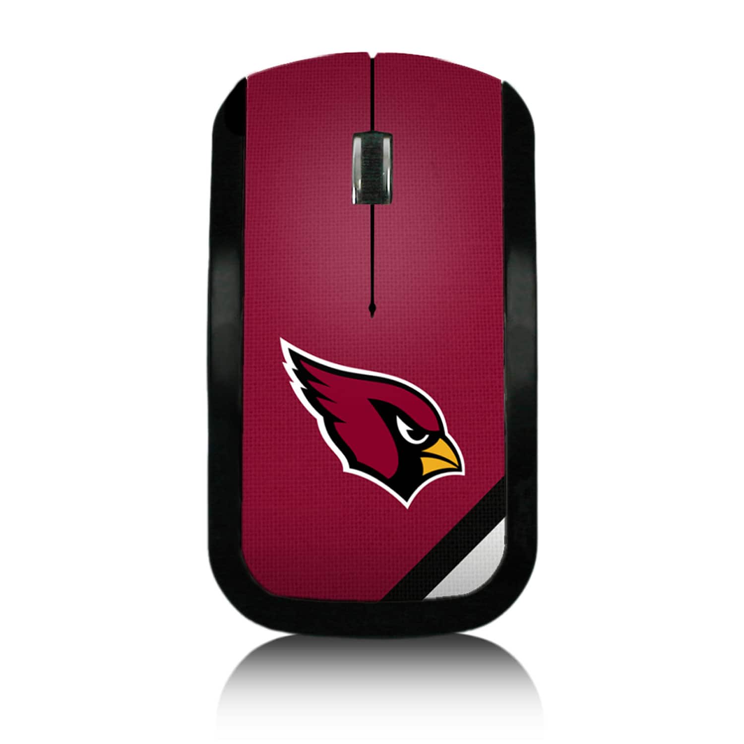 Keyscaper - Arizona Cardinals Diagonal Stripe Wireless Mouse - Wireless - Multicolor