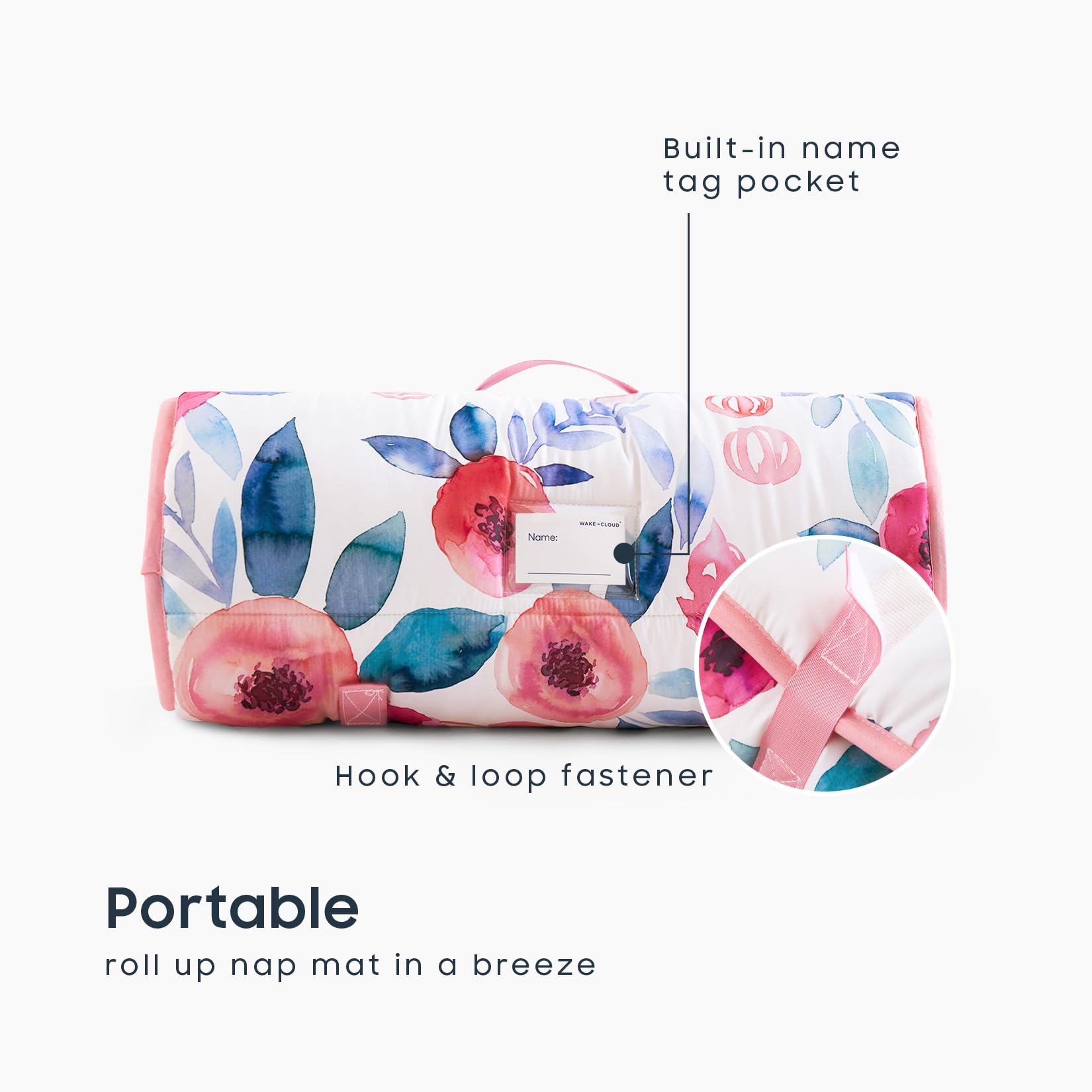Dapper Styles Nap Mat With Pillow And Blanket For Pre K Roll Up ...