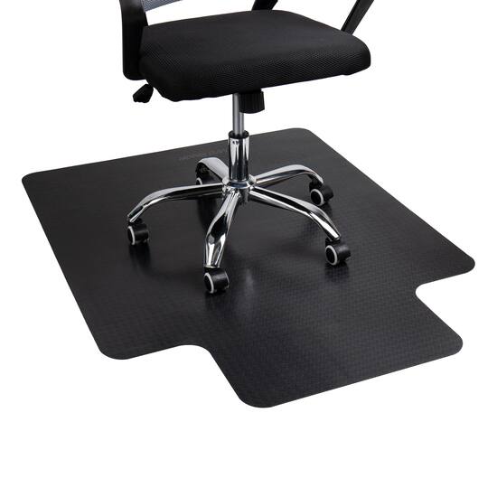 Mind Reader Office Chair Mat for Hardwood Floors Under Desk Floor Protector Rolling PVC 47.5 L x 35.5 W x 0.1 H Black OFFCMAT BLK Best Buy