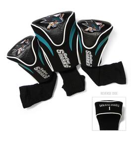 Team Golf - San Jose Sharks 3-Pack Contour Headcover Set - Multicolor