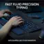 FAST FLUID PRECISION TYPING - Keys Shaped Like Your Fingertips.