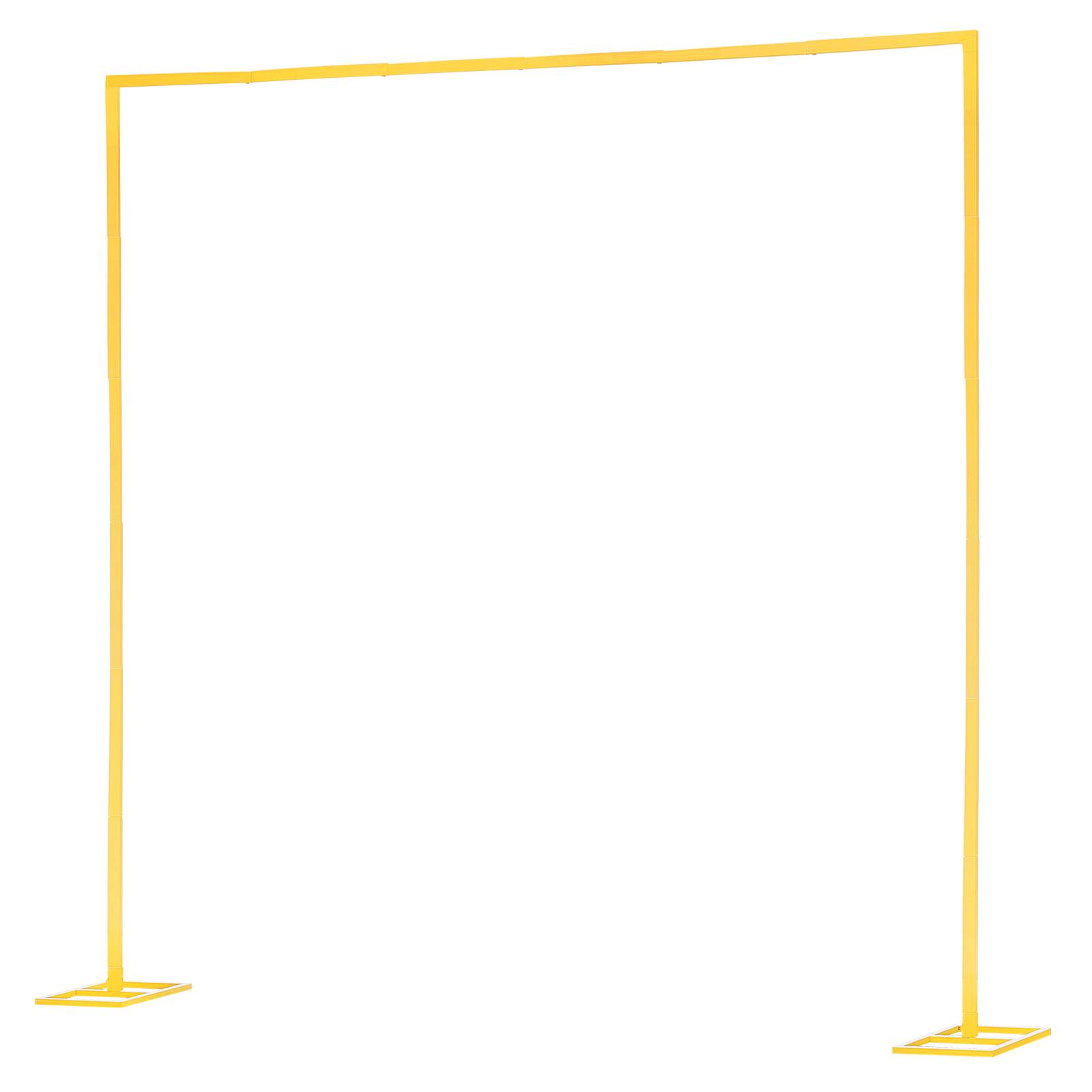 Alt View 5. VEVOR - Arch Backdrop Stand, 8 x 8 ft, Stable Structure, Easy Assembly, Square Gold Metal Arch Backdrop Stand for Wedding - Gold.