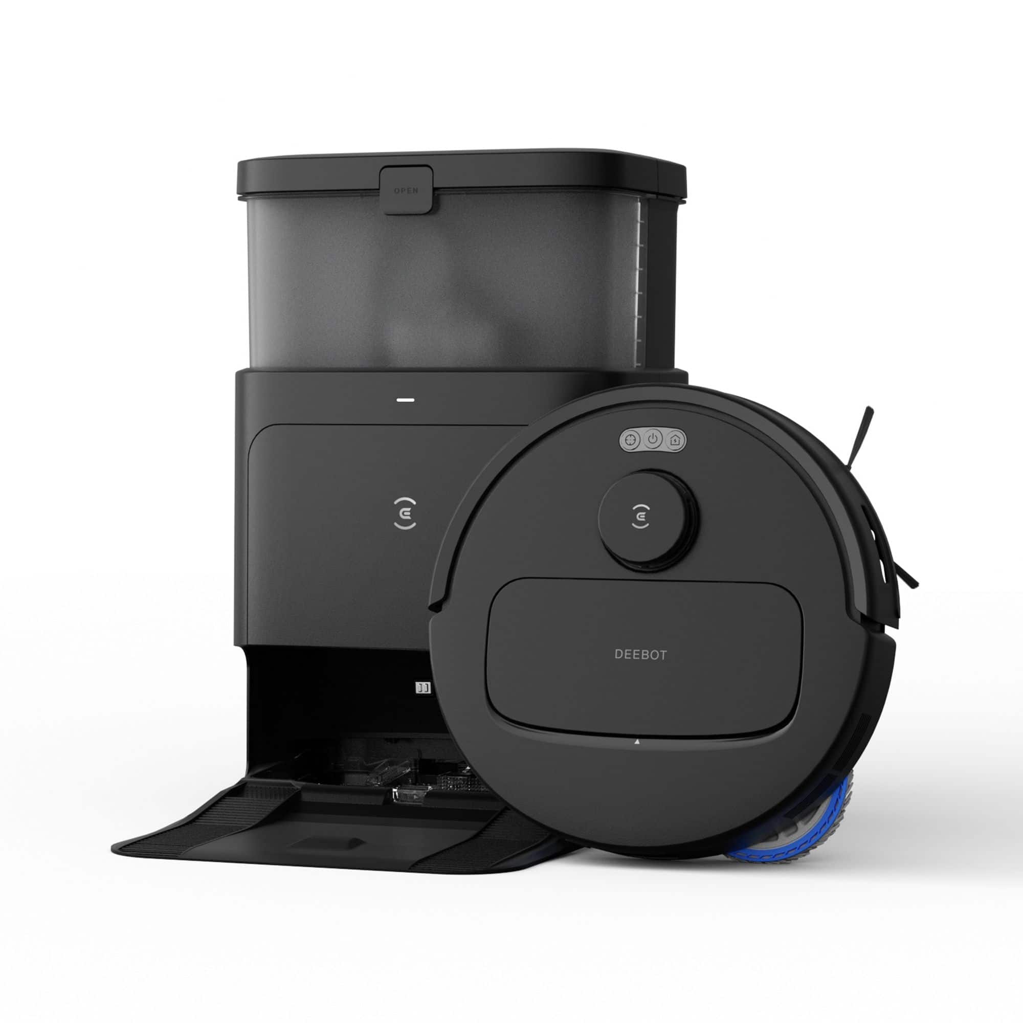 ECOVACS Robotics - N30 PRO OMNI Robot Vacuum & Spinning Mop with Auto-Cleaning Station - Black - Front_Zoom