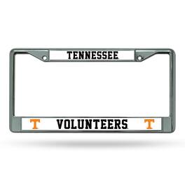 Rico Industries - Tennessee Volunteers Design Chrome Metal License Plate Frame - Multi